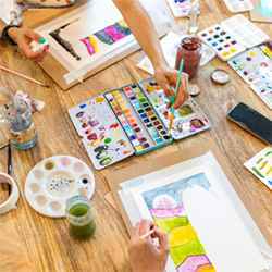 Tuesdays at the Table - Watercolor Class - logo